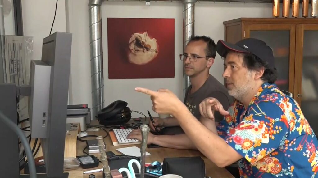 Igor Cortadellas, creador espectacle Sagrada Fam&iacute;lia, en el seu estudi