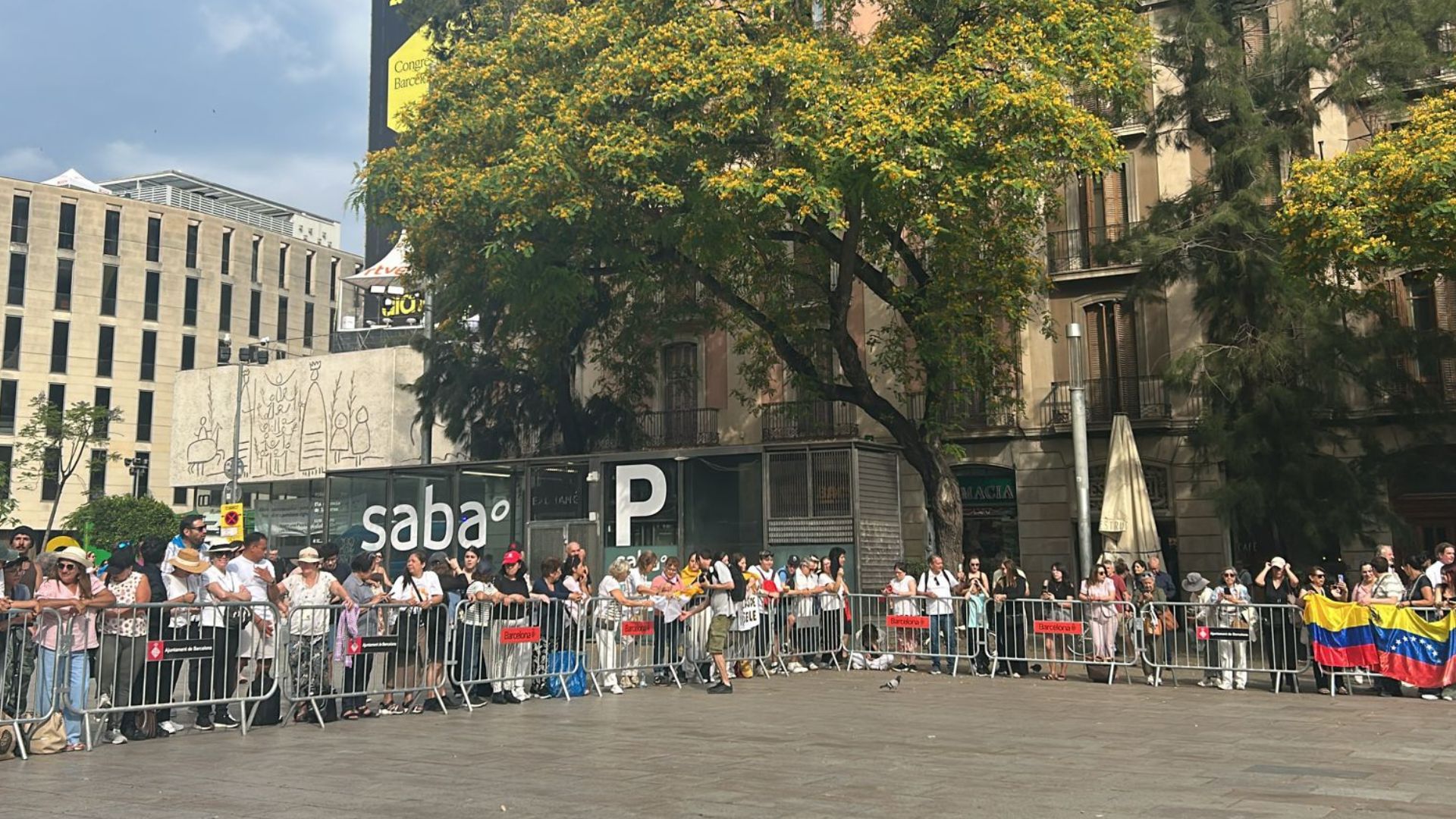 Tancament perimetral Catedral per la visita del papa a Barcelona