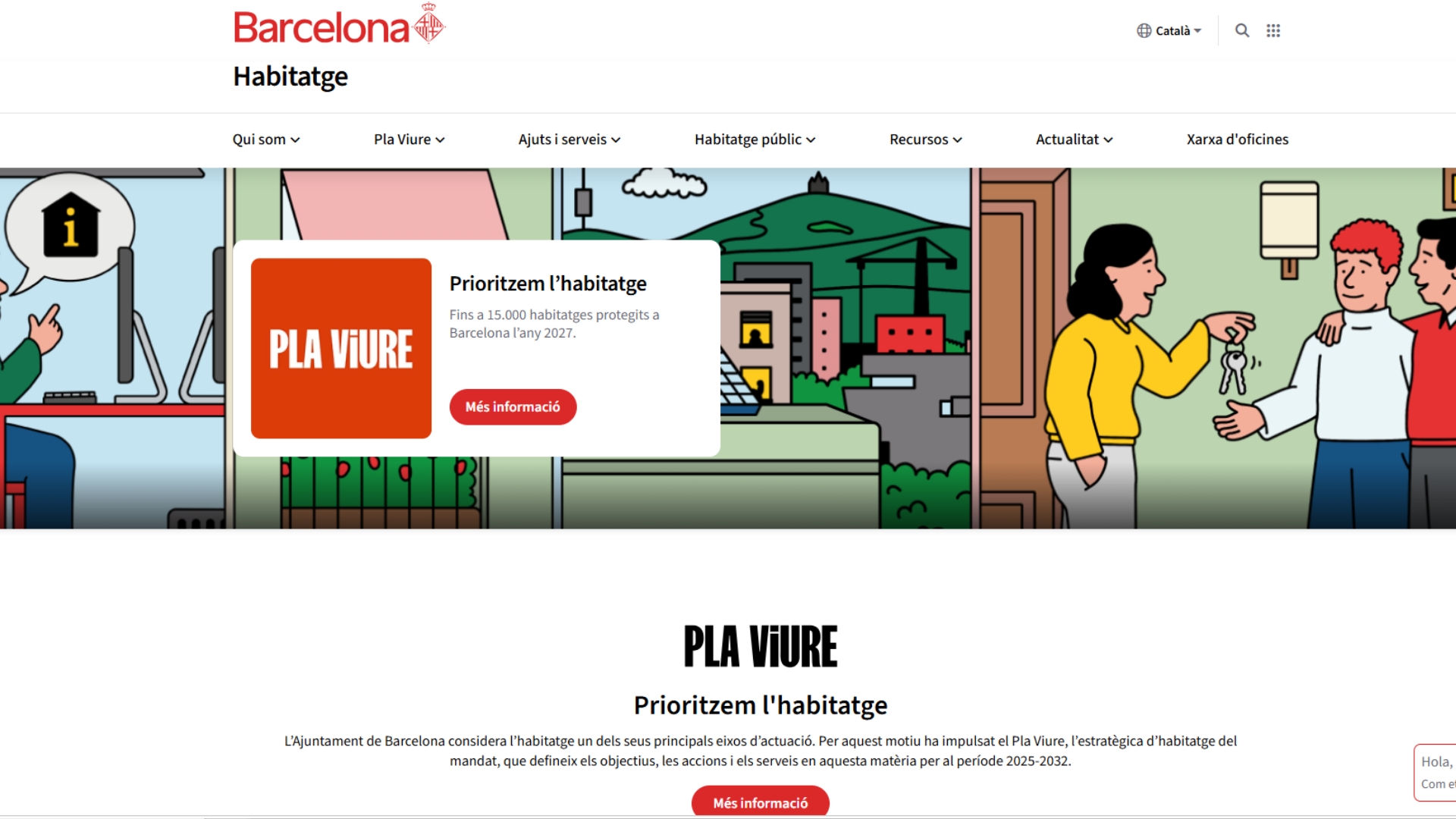 nova web habitatge Ajuntament Barcelona
