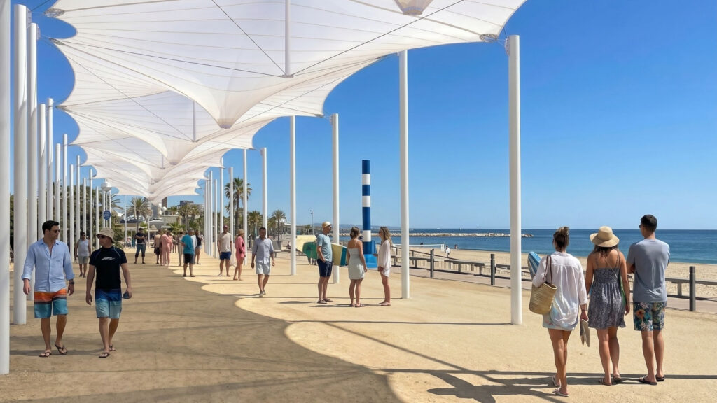 render ombres passeig Marítim