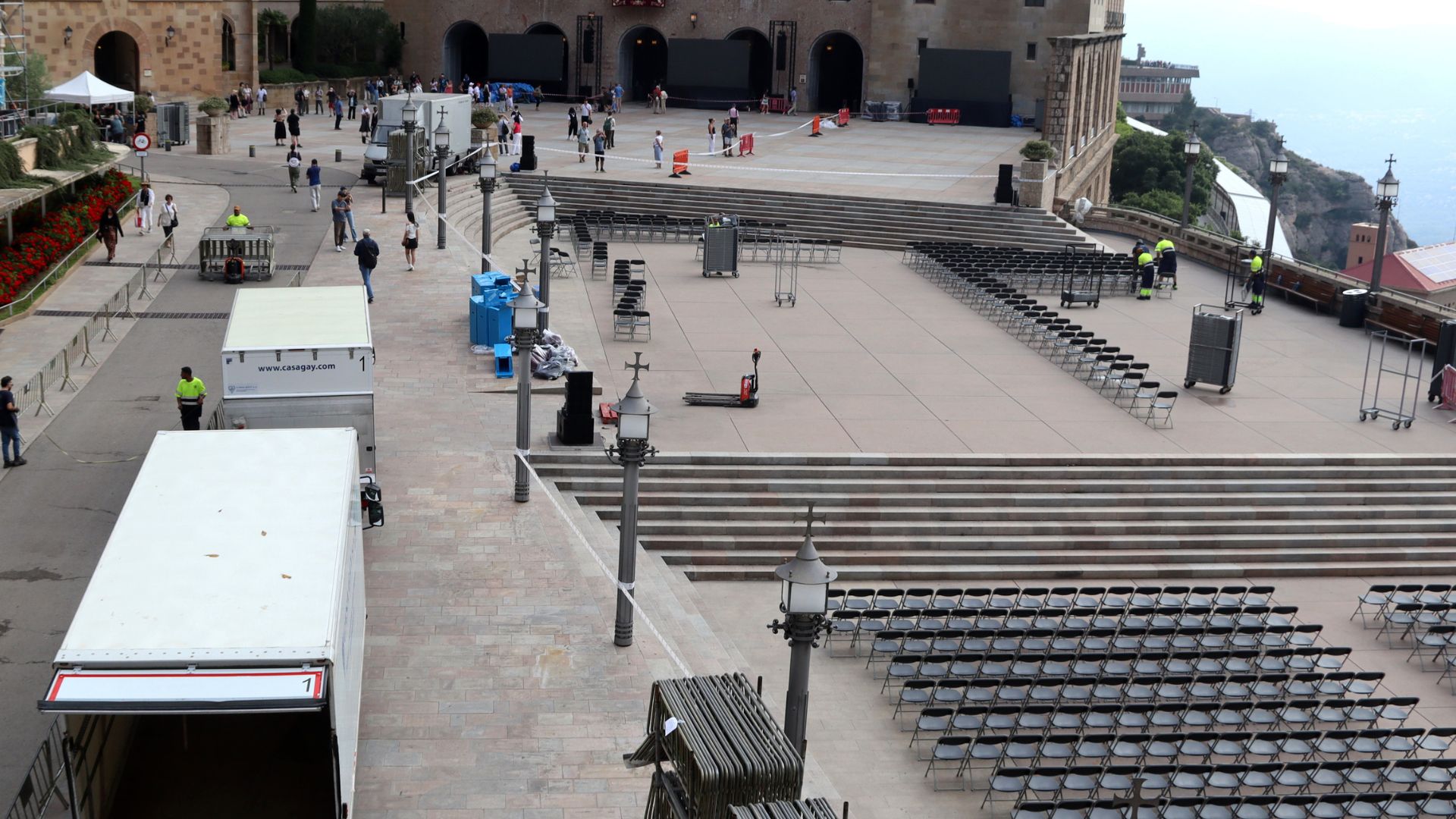 preparatius Montserrat per arribada papa Lleó XIV