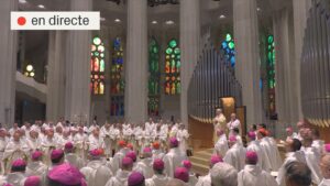 El papa presideix la missa a la Sagrada Família: arriba l’acte culminant de la visita a Barcelona