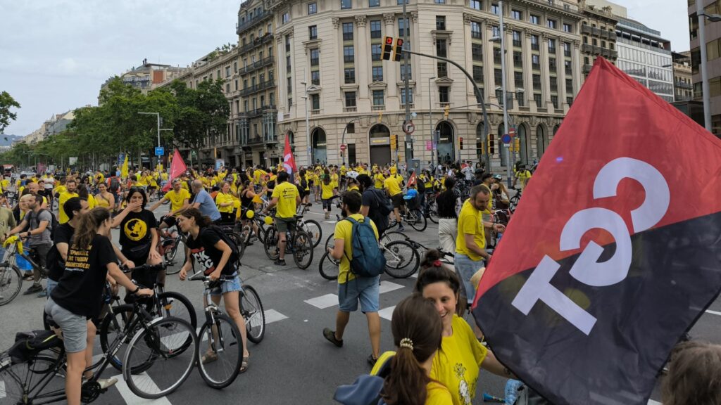 docents tallen passeig Gràcia vaga educació