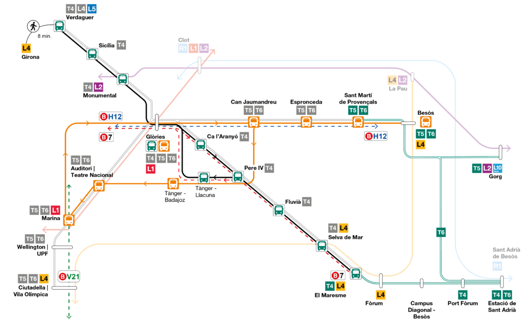 Servei de bus alternatiu al tall del Trambes&ograve;s durant l'estiu