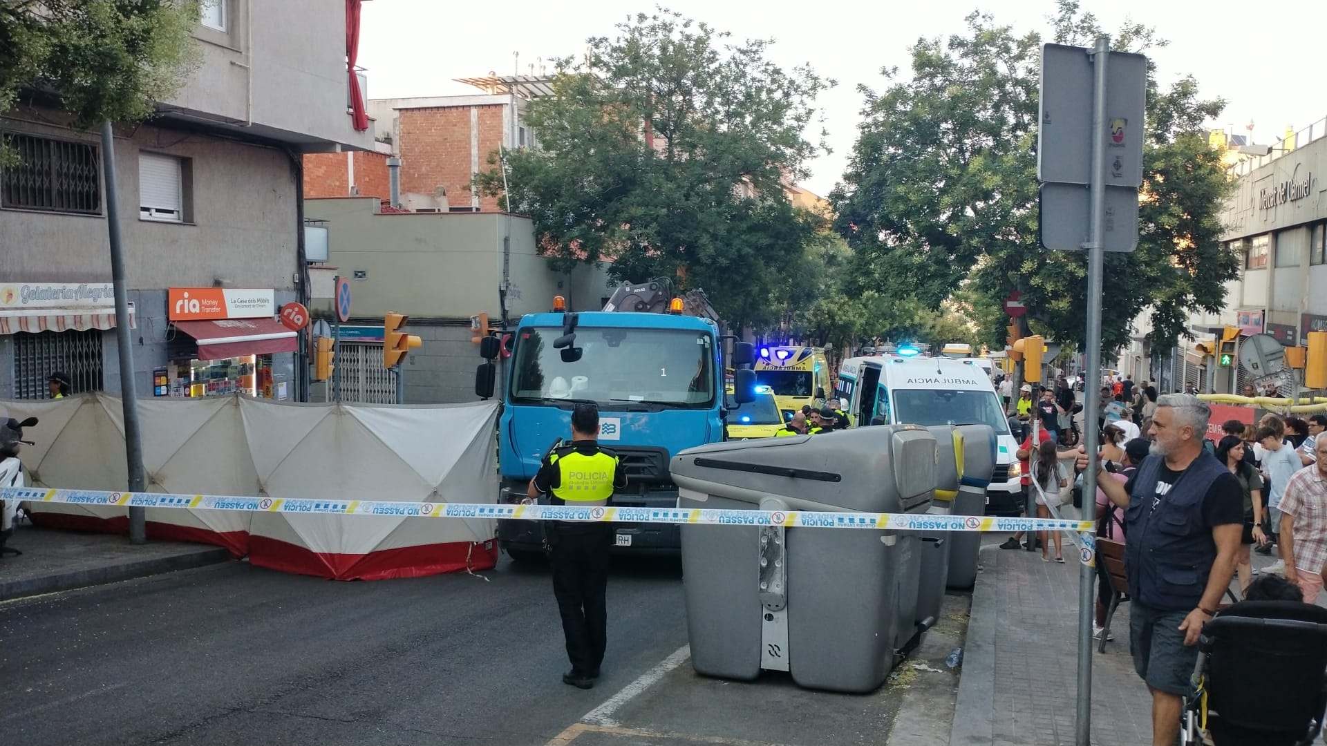 atropellament carrer de Llobregos