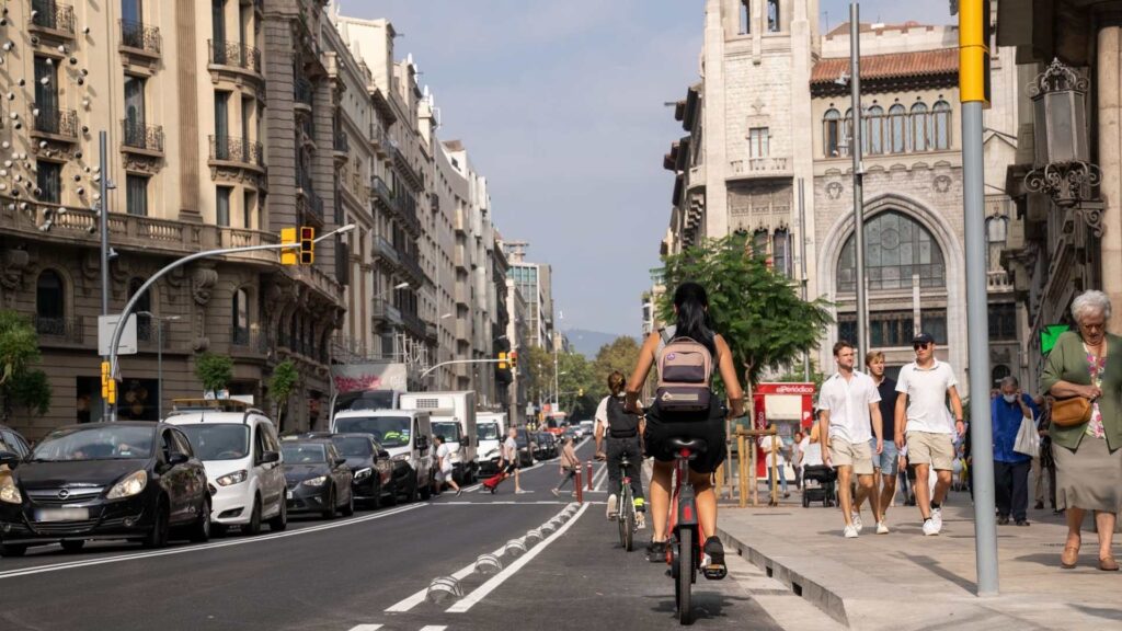 carril bici via Laietana