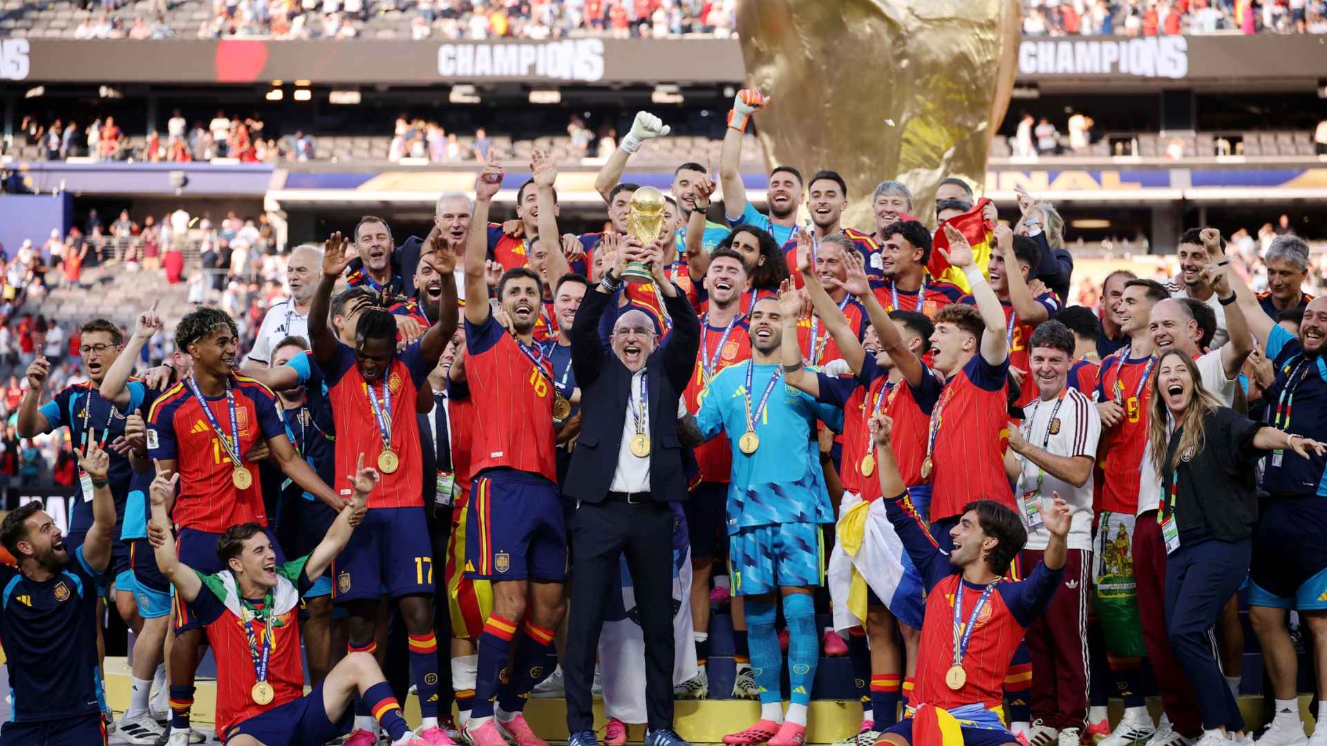 celebració selecció espanyola Mundial