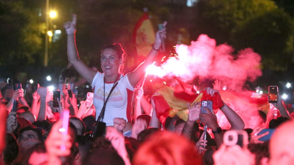 celebraci&oacute; vict&ograve;ria Espanya Mundial