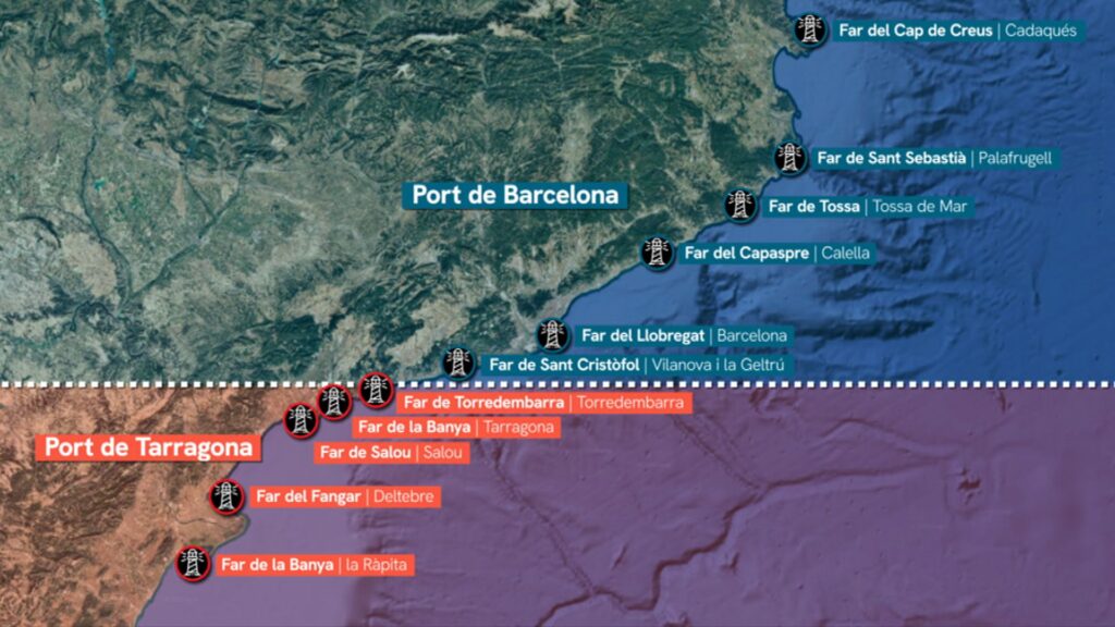 Com funcionen els fars, els GPS del segle XIX? | mar, mar Mediterrani, port de Barcelona