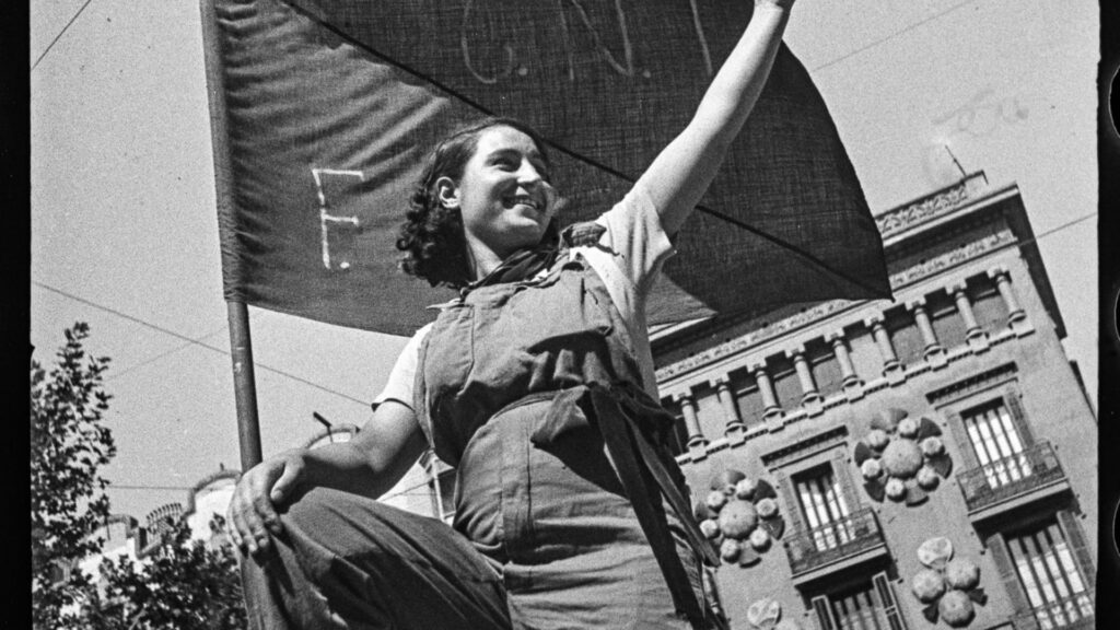 miliciana barricada guerra civil