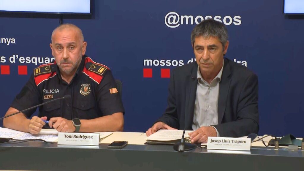 Josep Ll. Trapero i Toni Rodriguez, director i intendent Mossos d'Esquadra