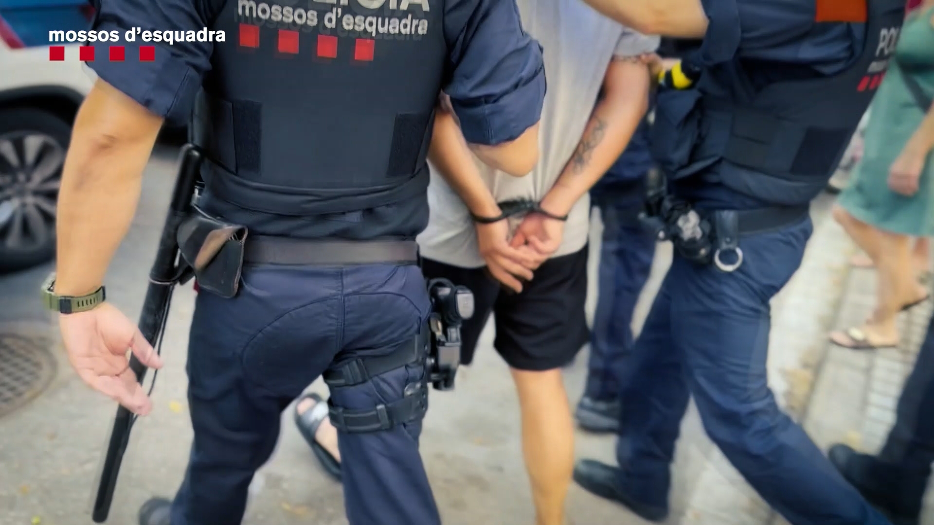 mossos tiroteig mina