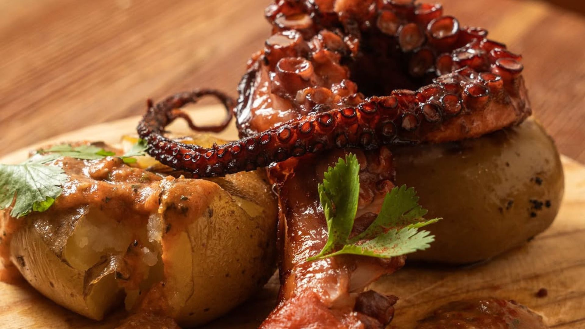 Plat de pop del restaurant Muntal