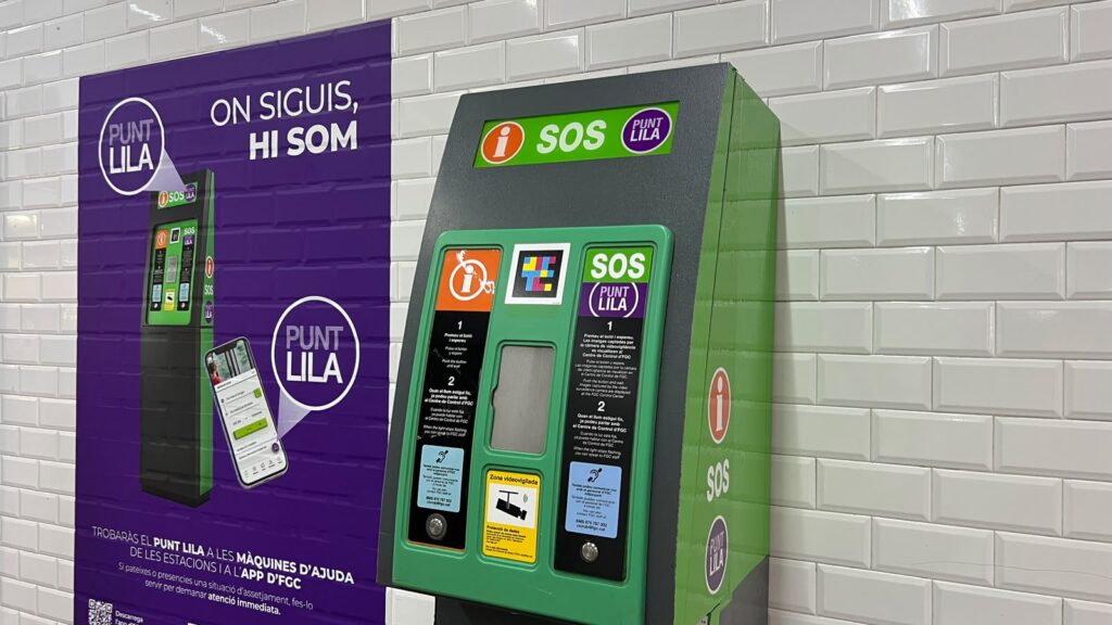 "On siguis hi som": la nova campanya dels FGC per difondre els punts lila de les estacions | agressions sexuals, FGC, violència masclista