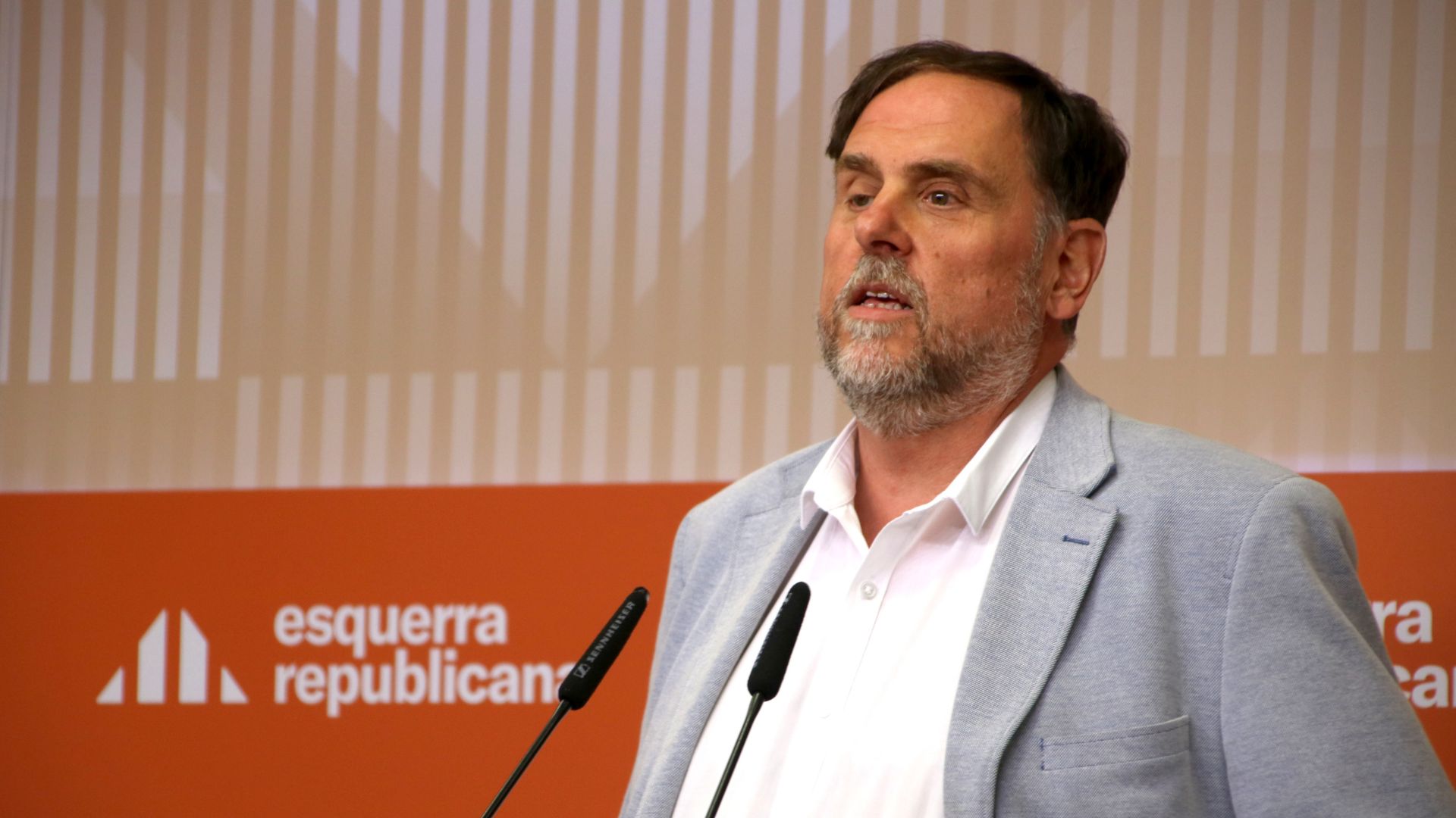 Oriol Junqueras en roda de premsa