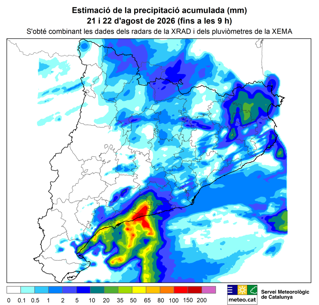 Aiguats torrencials a la Costa Daurada i una nova nit de bon dormir |