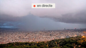 Seguiment de l’episodi tempestuós des de la càmera de Montjuïc
