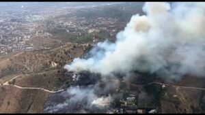 Un detingut per l’incendi al Parc de Collserola, que ja ha quedat estabilitzat