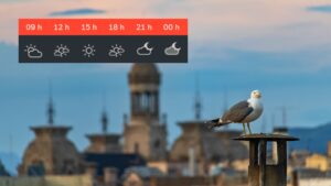Pic de calor dimecres, 19 d’agost, abans de l’arribada d’un solc d’aire fred