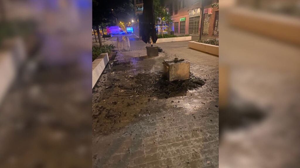 Ensurt al Clot per un piròman que cala foc a la terrassa d'un bar ruixant-hi benzina | VÍDEO | Incendis