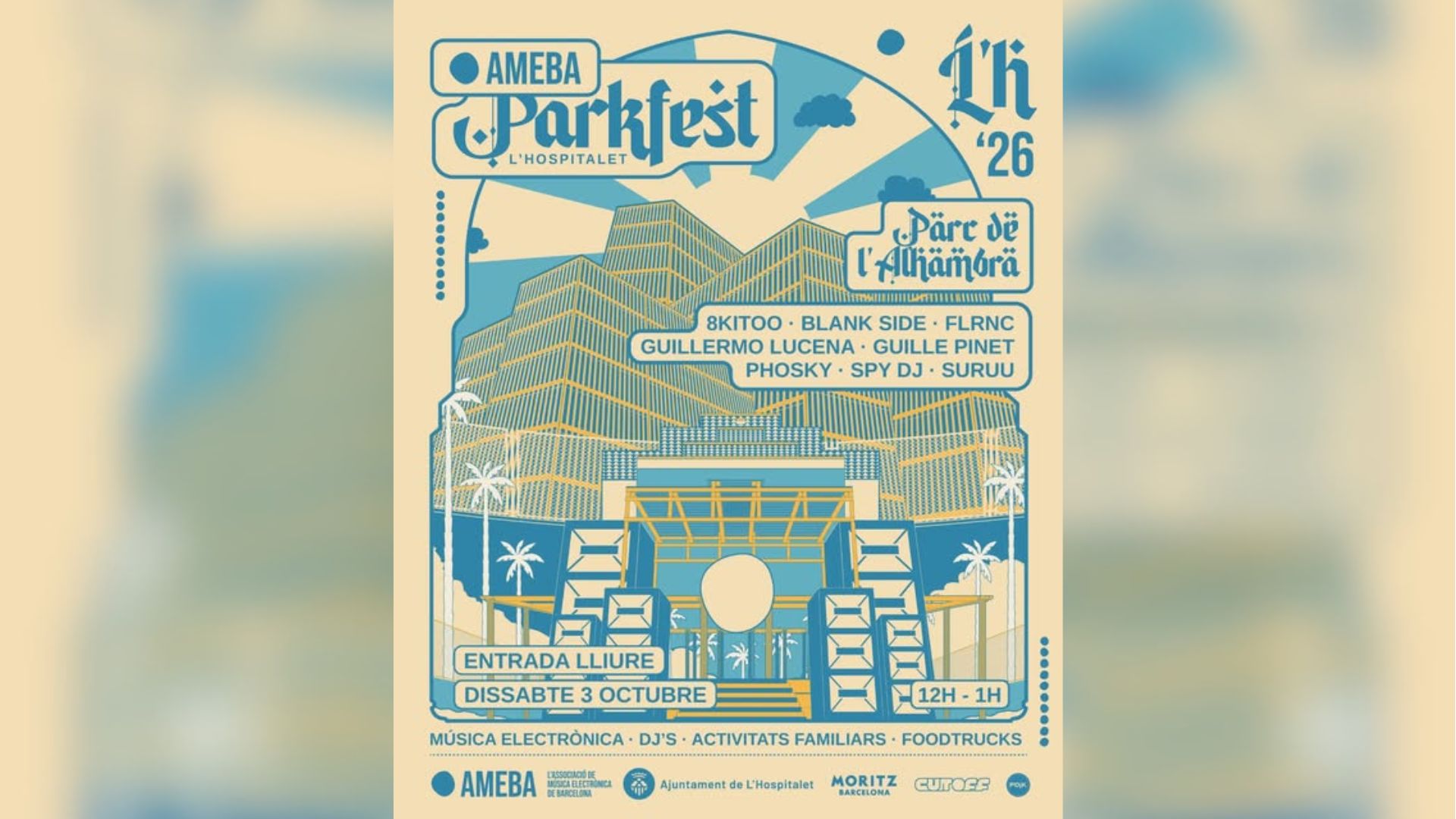 cartell Ameba ParkFest Hospitalet 2026
