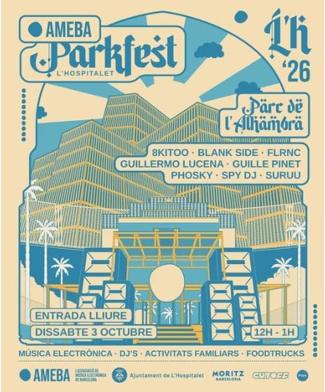 AMEBA Parkfest L'Hospitalet: nova cita amb la música electrònica | agenda del cap de setmana, concerts, festival