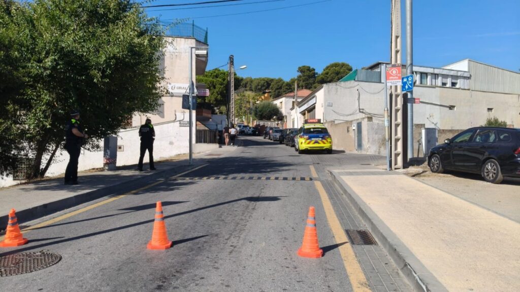 camió encastat Torre Baró