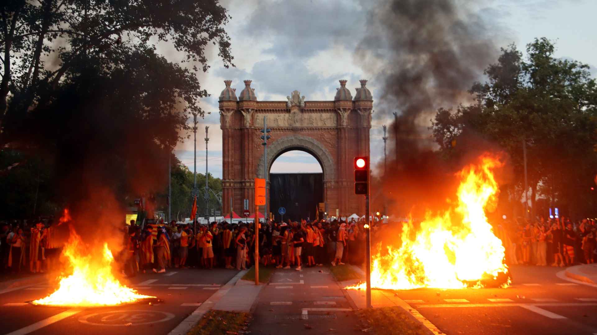 Detinguts manifestació antifeixista Diada