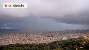 Dimecres de pluja intensa: seguiment de l’episodi tempestuós des de la càmera de Montjuïc | DIRECTE