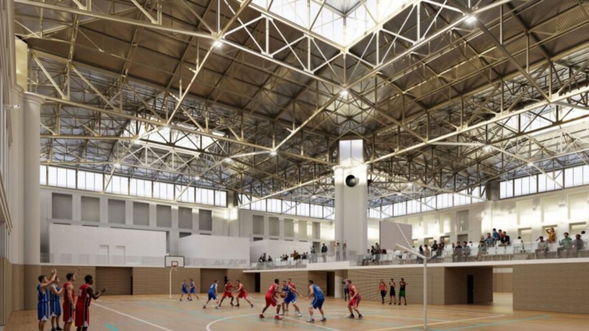 recreació nou pavelló poliesportiu Poble-sec