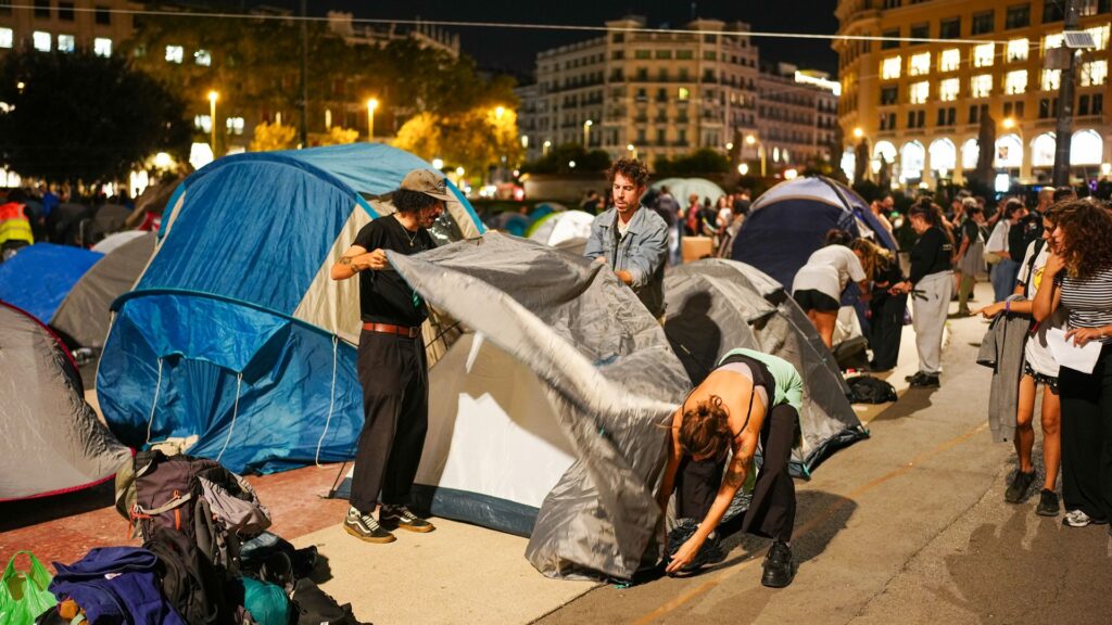 acampada plaça Catalunya