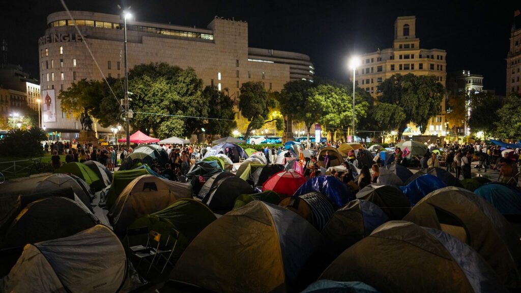 acampada plaça Catalunya
