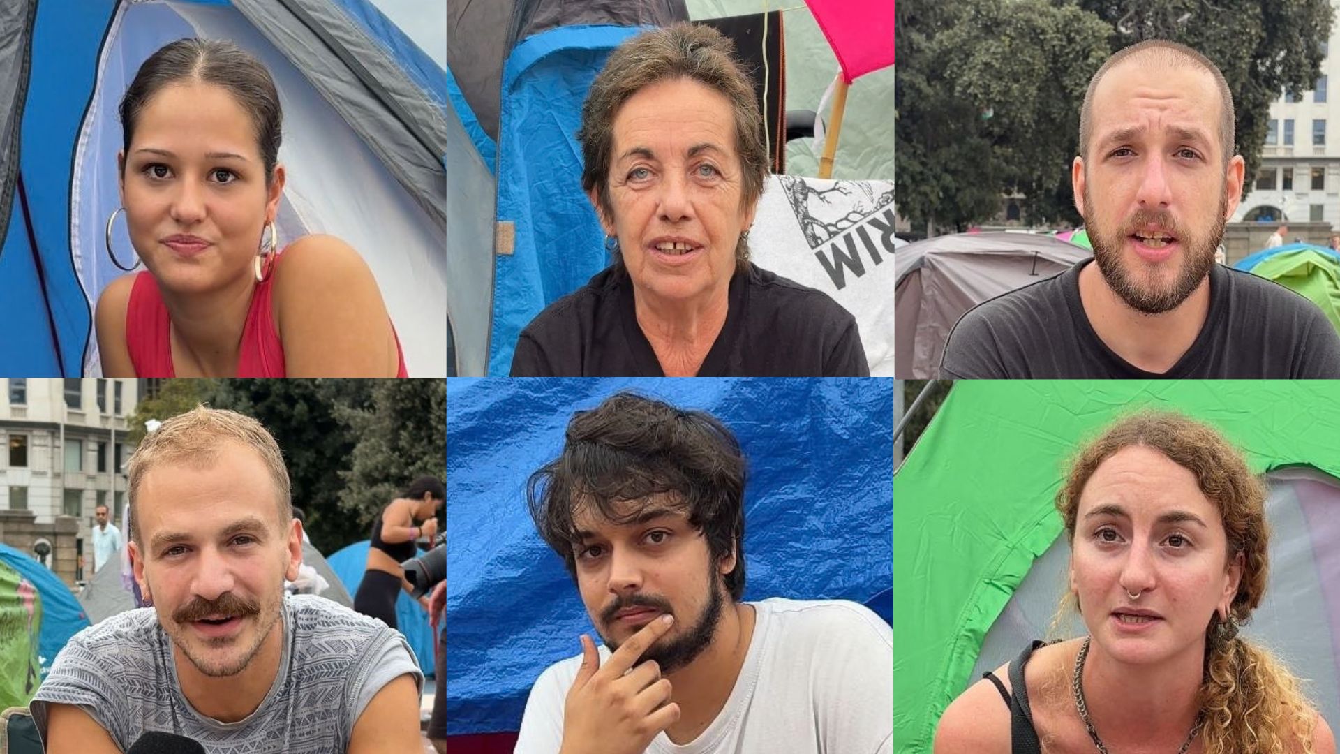 acampats habitatge plaça Catalunya testimonis