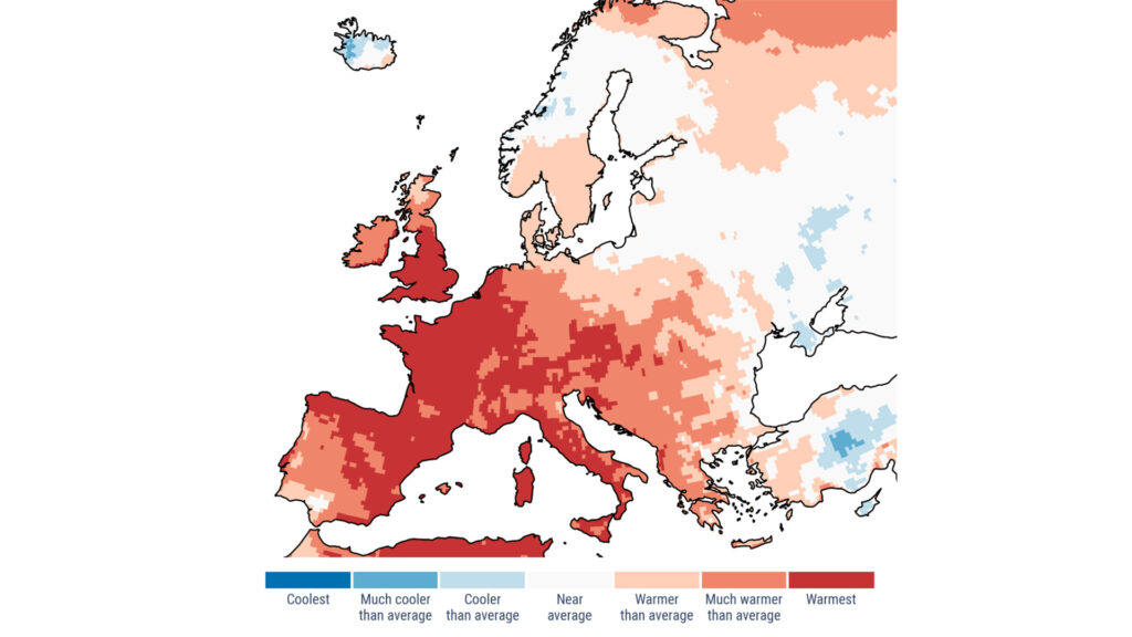 anomalia de temperatura i extrems a Europa