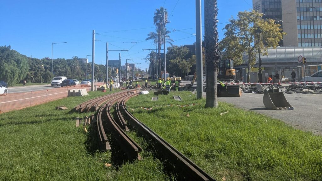 obres Trambaix Diagonal Barcelona