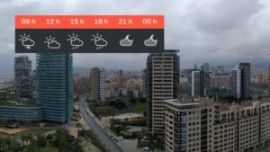 Pluja puntualment forta al nord-est aquest diumenge, 4 d’octubre
